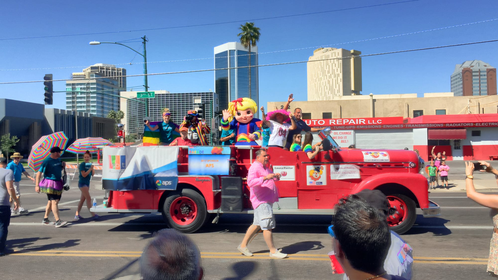 Staff of APS march during the Phoenix Pride Parade
